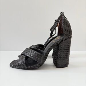 House of Harlow 1960 Textured Black Heels